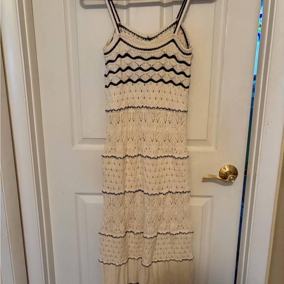 RIHOAS Cream Knit Top with Black Stripe Detail - Picture 9 of 10